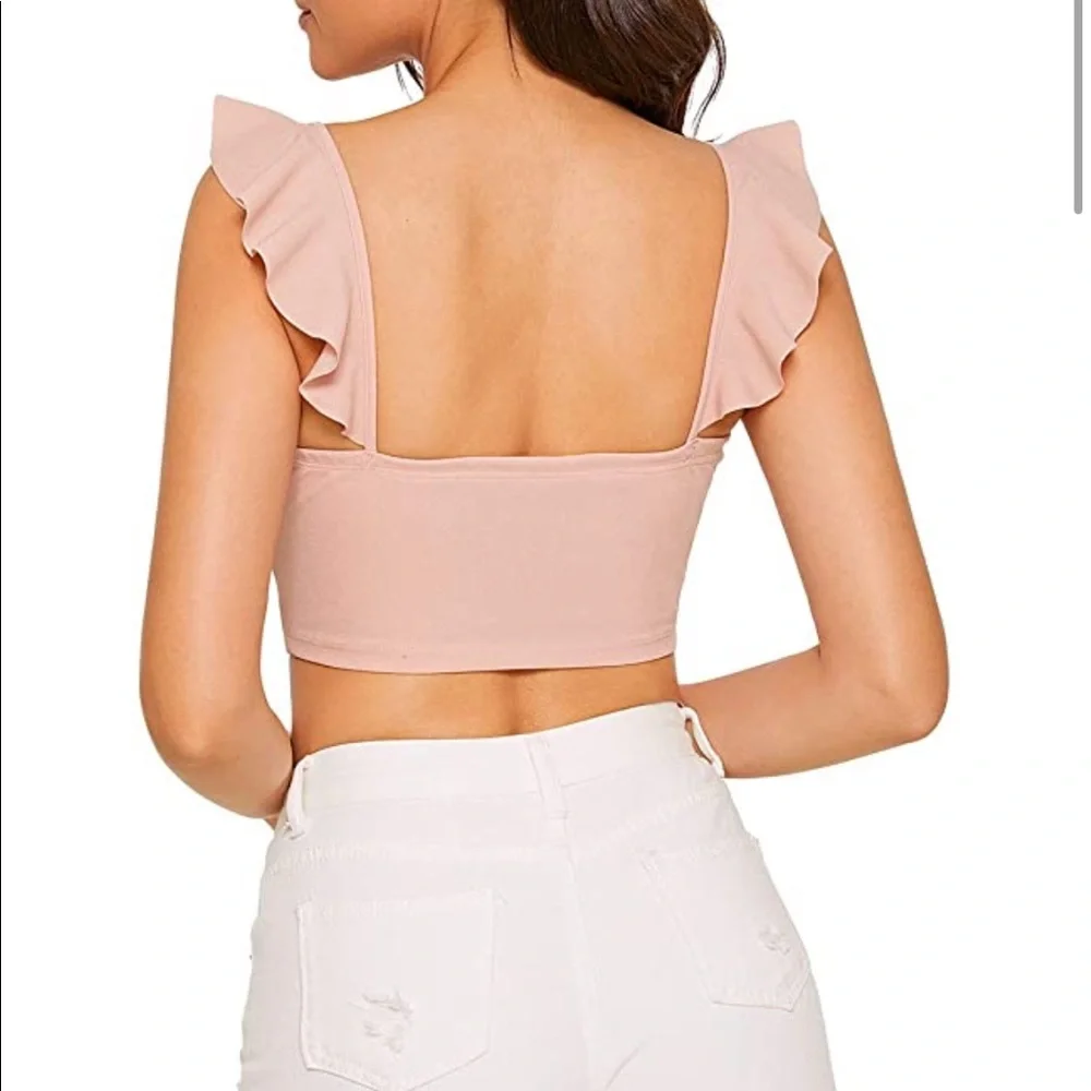 SHEIN Ruffle Crop Top - Picture 4 of 4